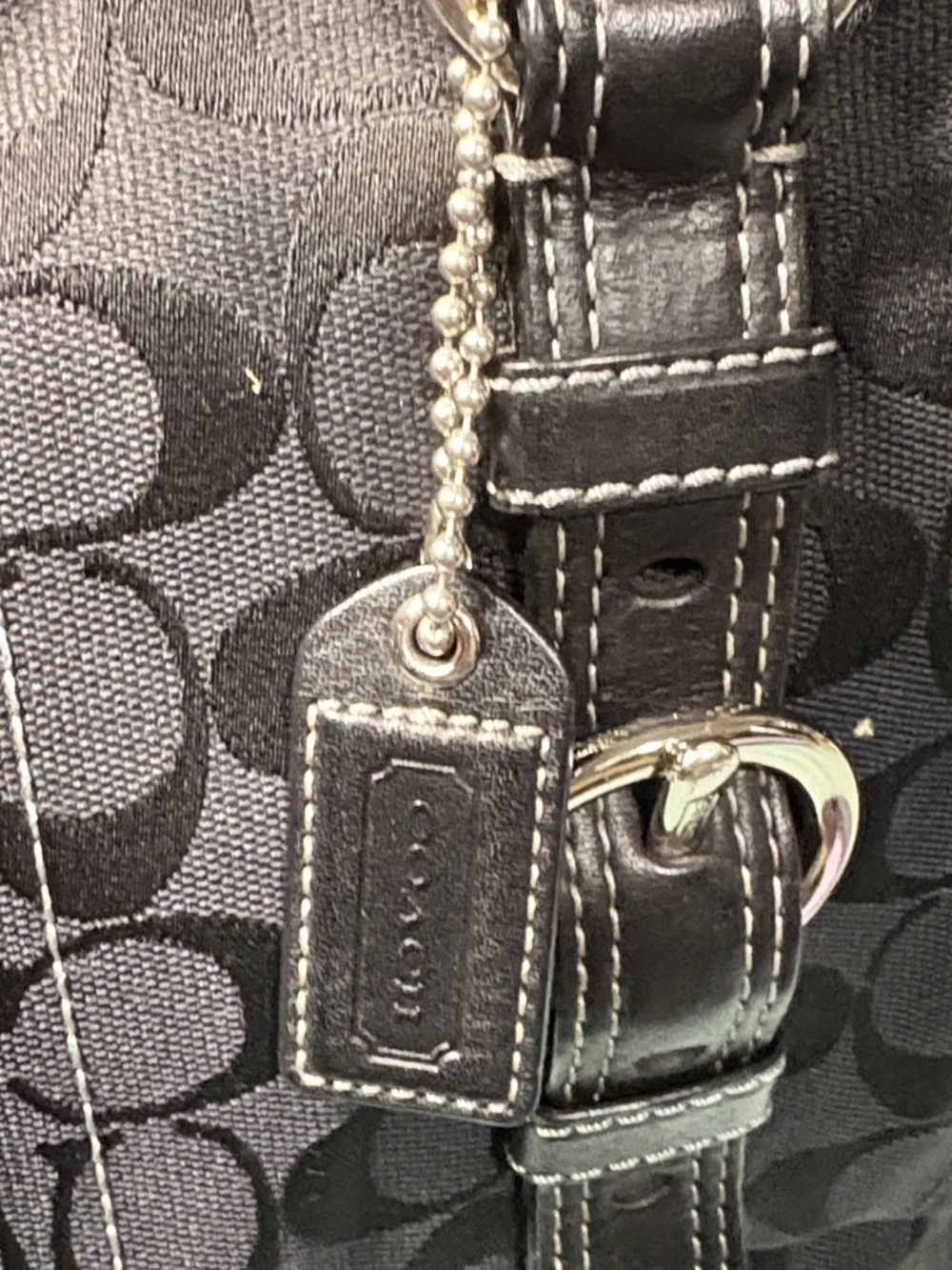 Coach Gallery Tote in Signature Canvas Brown Black Gold F79609 EUC - Picture 6 of 15